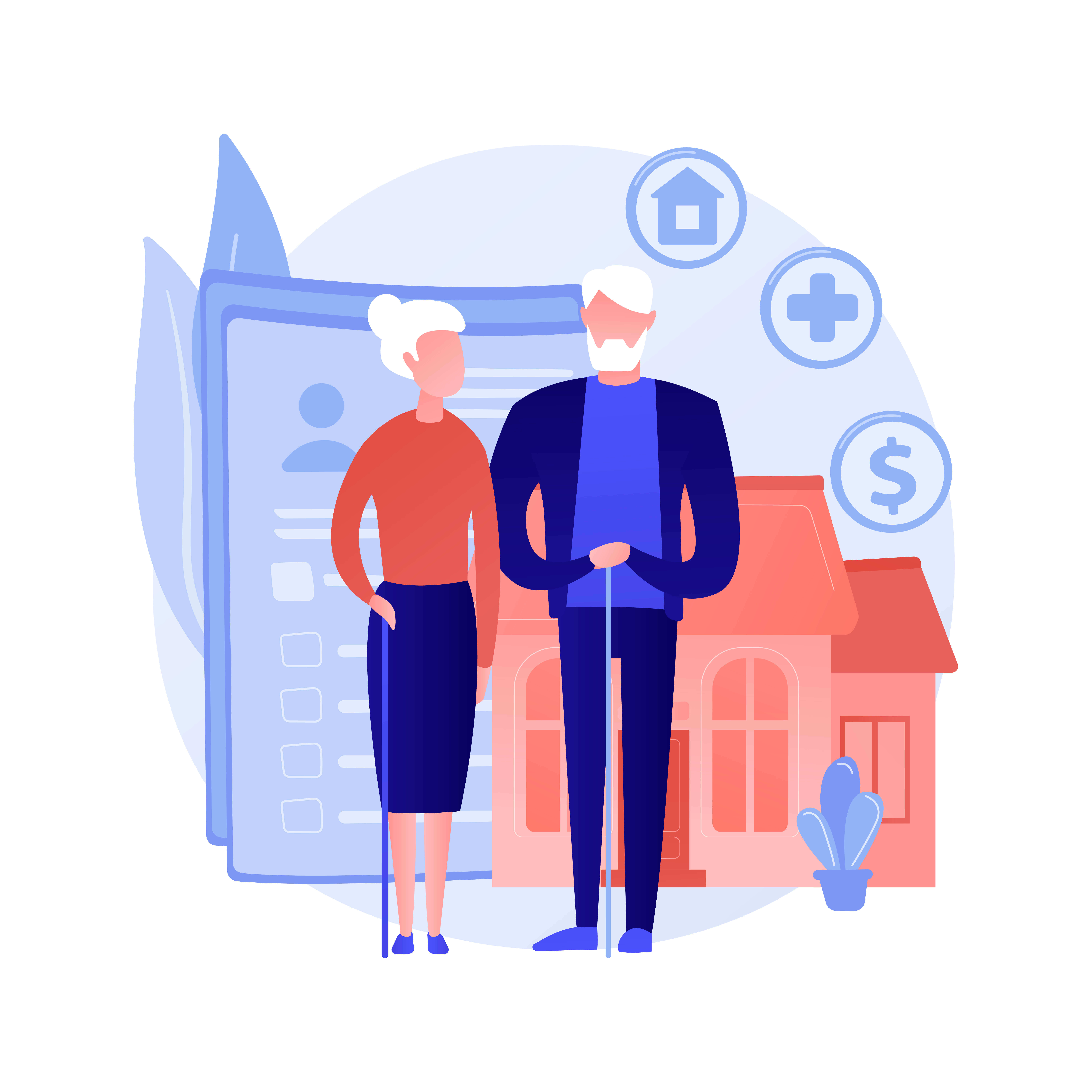 2 personnes âgées et leur patrimoine